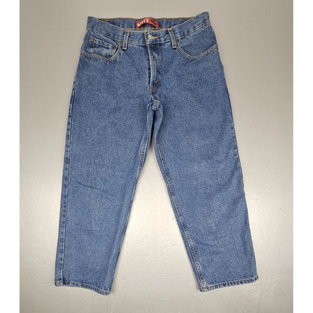 Levis 550‎ Jeans Relaxed Fit Mens 33x28 Y2k Baggy 100% Cotton Medium Wash Denim